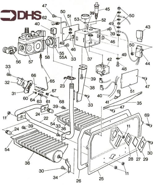 Exploded Diagram for BURNER ASSY