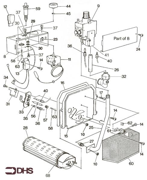 Exploded Diagram for BURNER ASSY