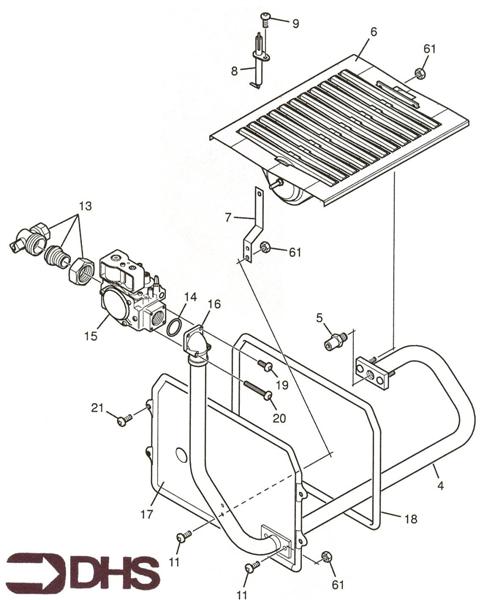 Exploded Diagram for BURNER