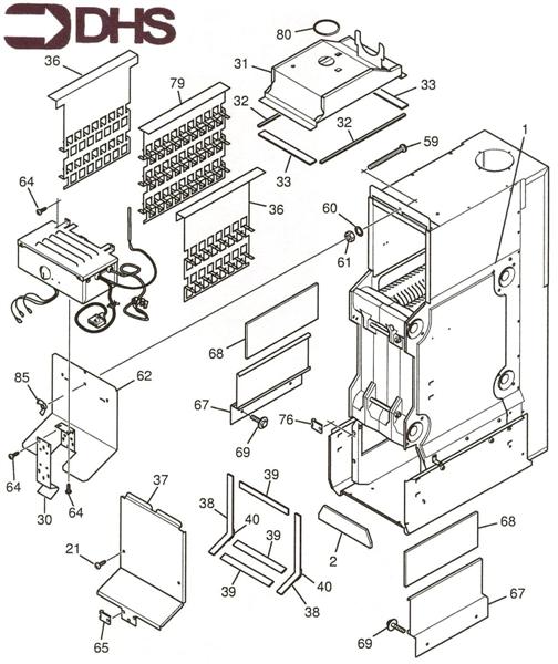 Exploded Diagram for HEAT EXCHANGER