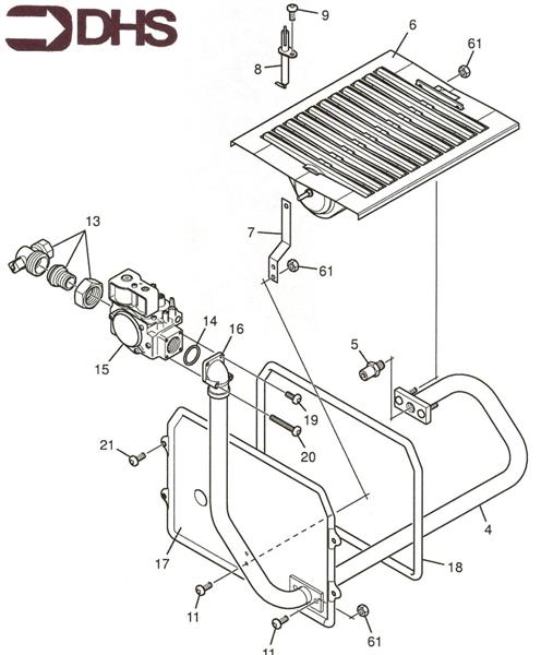 Exploded Diagram for BURNER