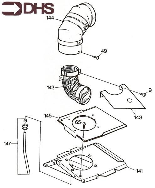 Exploded Diagram for FLUE ASSY