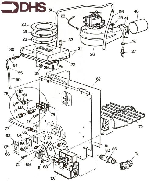 Exploded Diagram for GAS VALVE