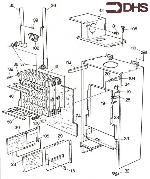 Exploded Diagram for HEAT EXCHANGER