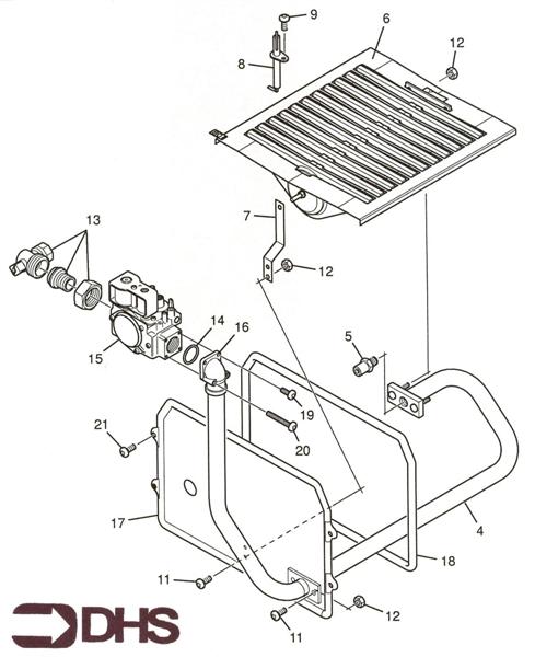 Exploded Diagram for BURNER