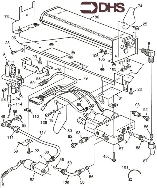 Exploded Diagram for BURNER ASSY