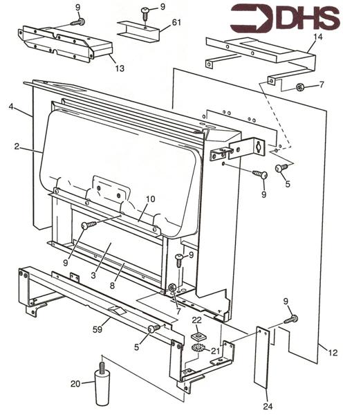 Exploded Diagram for HEAT EXCHANGER ASSY