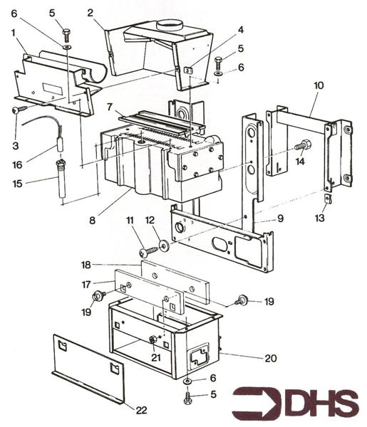 Exploded Diagram for HEAT EXCHANGER