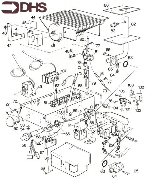 Exploded Diagram for BURNER