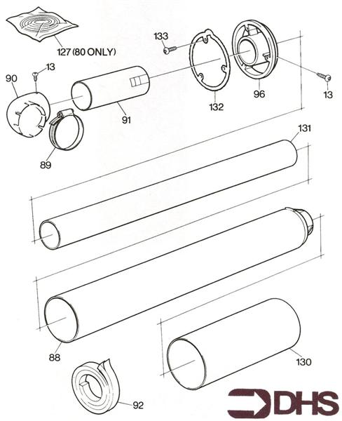 Exploded Diagram for FLUE SECTION