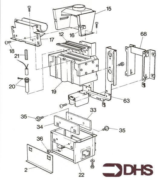 Exploded Diagram for HEAT EXCHANGER