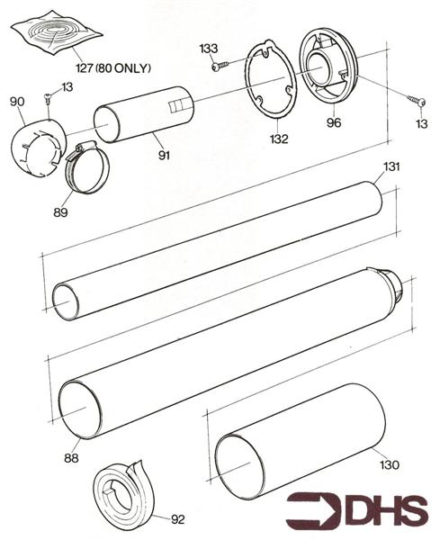 Exploded Diagram for FLUE SECTION