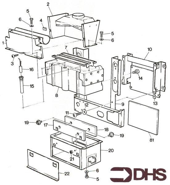 Exploded Diagram for FLUE SECTION