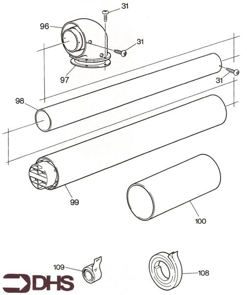 Exploded Diagram for FLUE SECTION