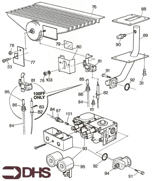 Exploded Diagram for BURNER