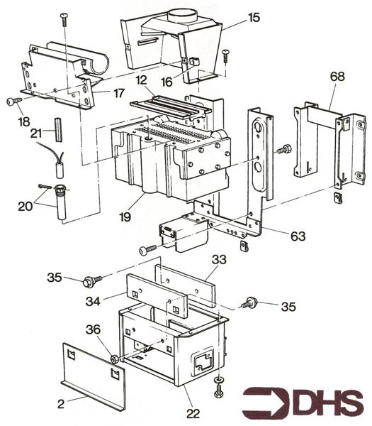 Exploded Diagram for HEAT EXCHANGER