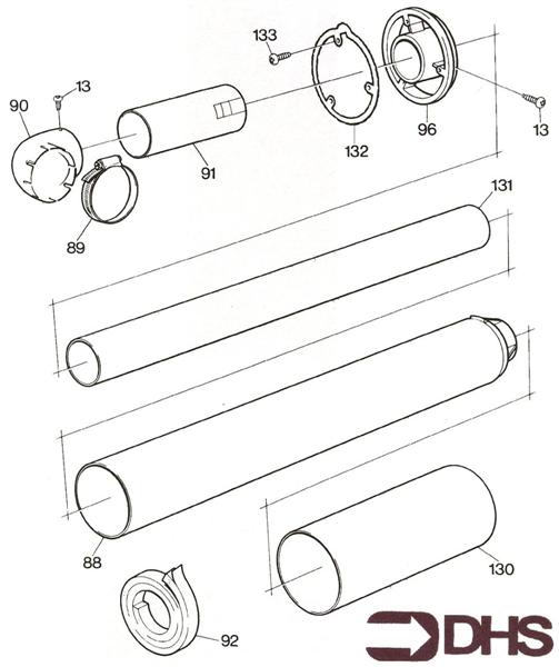 Exploded Diagram for FLUE SECTION