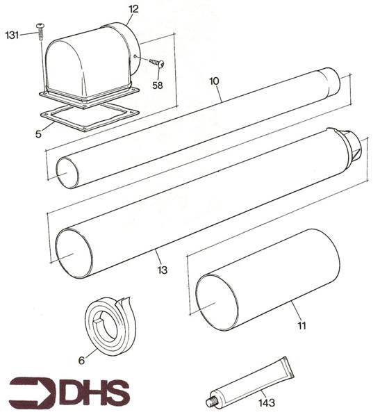 Exploded Diagram for FLUE SECTION