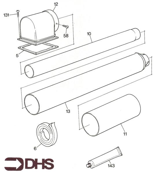 Exploded Diagram for FLUE SECTION