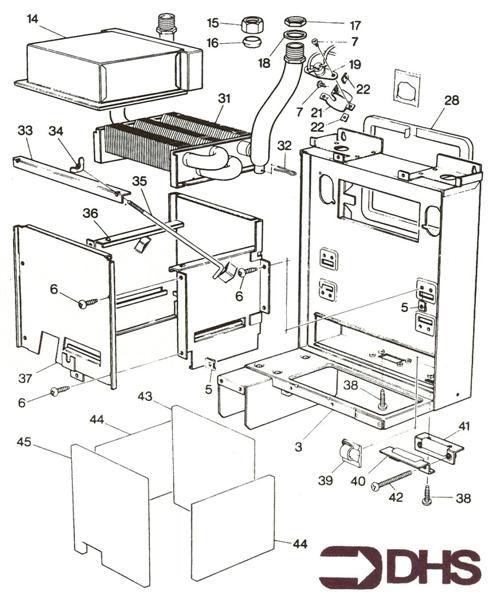 Exploded Diagram for HEAT EXCHANGER