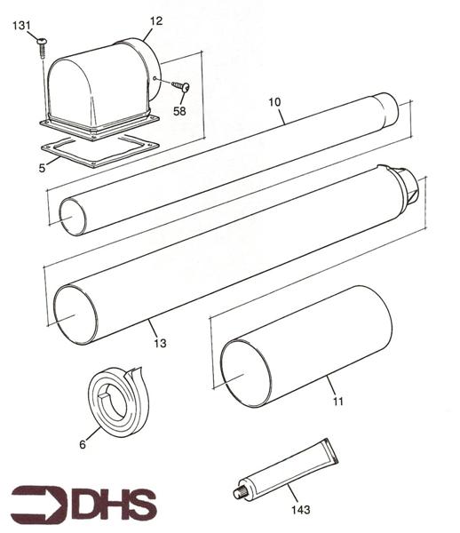 Exploded Diagram for FLUE SECTION