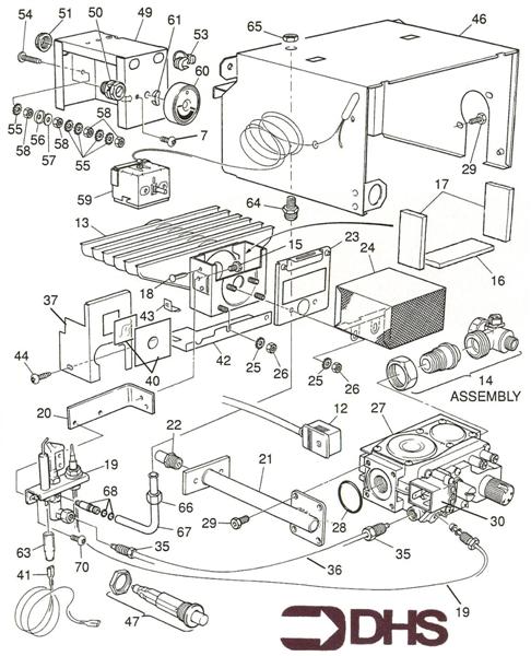 Exploded Diagram for GAS CONTROL SYSTEM