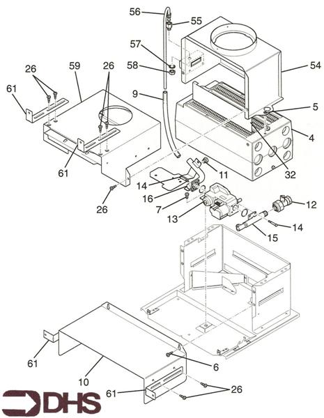 Exploded Diagram for HEAT EXCHANGER