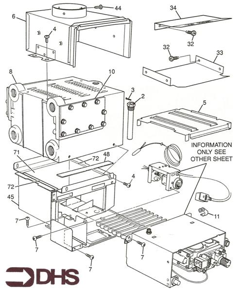 Exploded Diagram for HEAT EXCHANGER