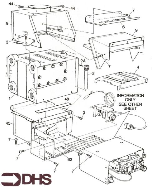 Exploded Diagram for HEAT EXCHANGER