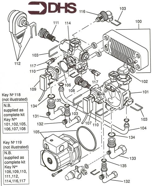Exploded Diagram for HEAT EXCHANGER