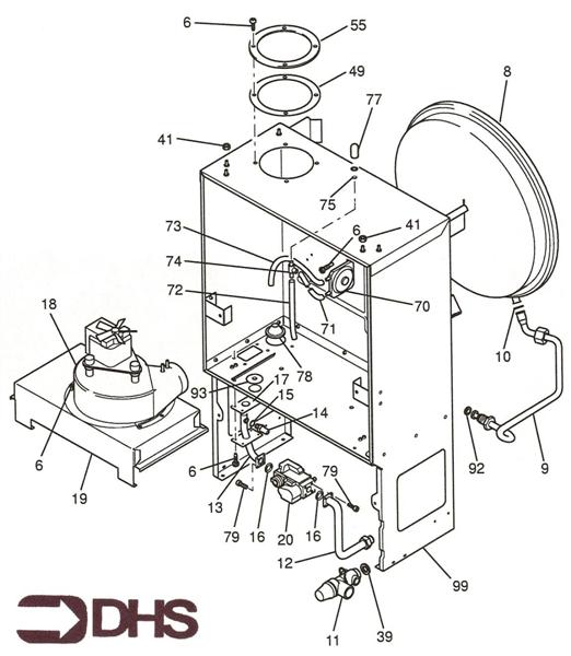 Exploded Diagram for GAS PIPE ASSY