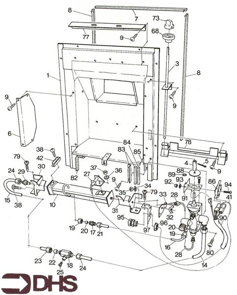 Exploded Diagram for COMBUSTION CHAMBER