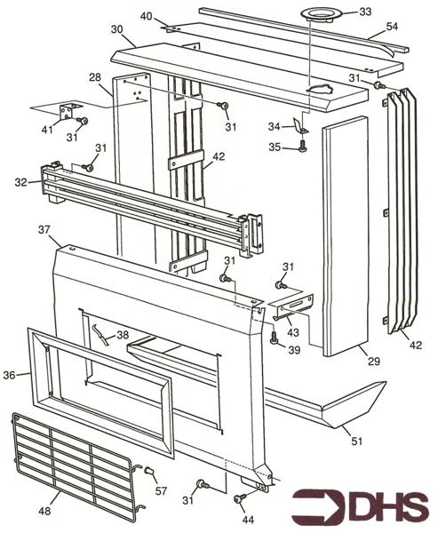 Exploded Diagram for FRONT PANEL