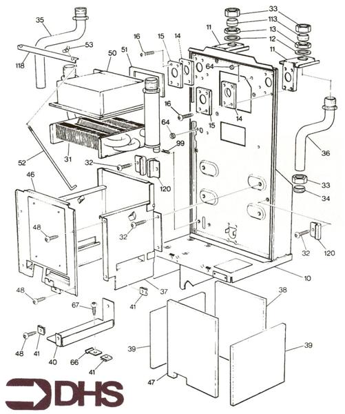 Exploded Diagram for HEAT EXCHANGER