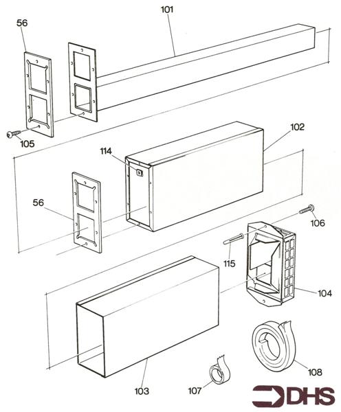 Exploded Diagram for AIR DUCT ASSY