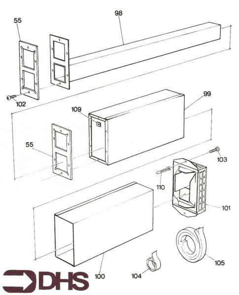 Exploded Diagram for AIR DUCT ASSY