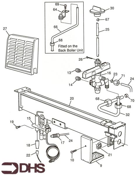 Exploded Diagram for BURNER ASSY