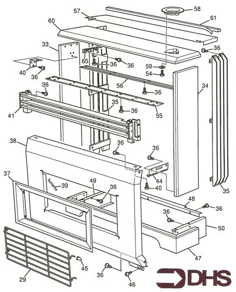 Exploded Diagram for OUTER CASING ASSY