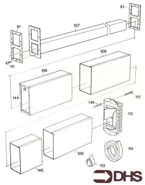 Exploded Diagram for AIR DUCT ASSY
