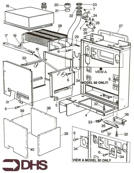 Exploded Diagram for HEAT EXCHANGER