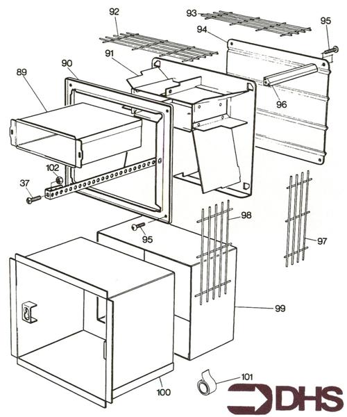 Exploded Diagram for AIR DUCT ASSY