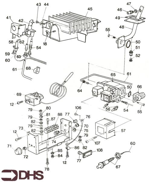 Exploded Diagram for THERMOSTAT ASSY