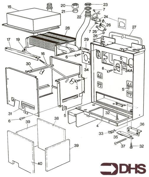 Exploded Diagram for HEAT EXCHANGER