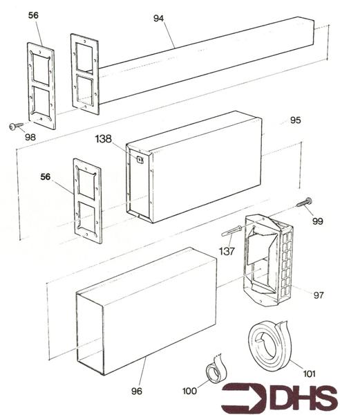 Exploded Diagram for AIR DUCT ASSY