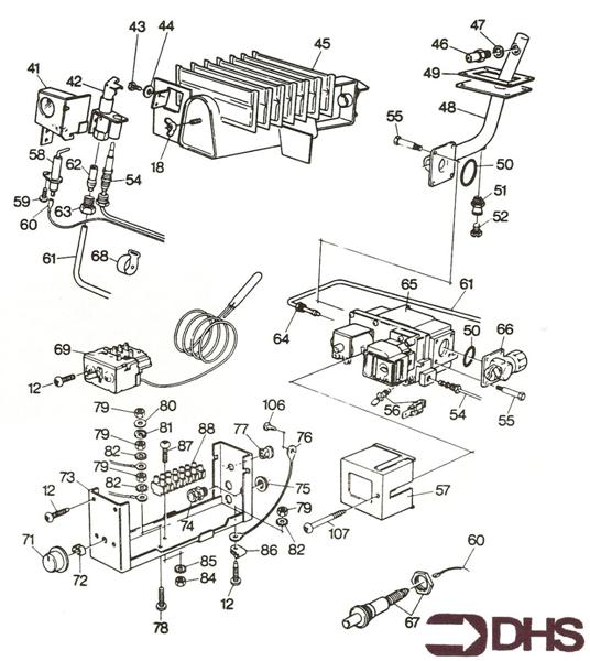 Exploded Diagram for THERMOSTAT ASSY