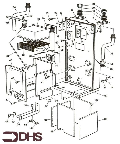 Exploded Diagram for HEAT EXCHANGER