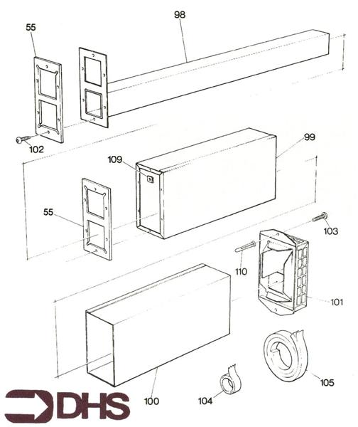 Exploded Diagram for AIR DUCT ASSY