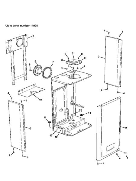 Exploded Diagram for CASING TO SN14999