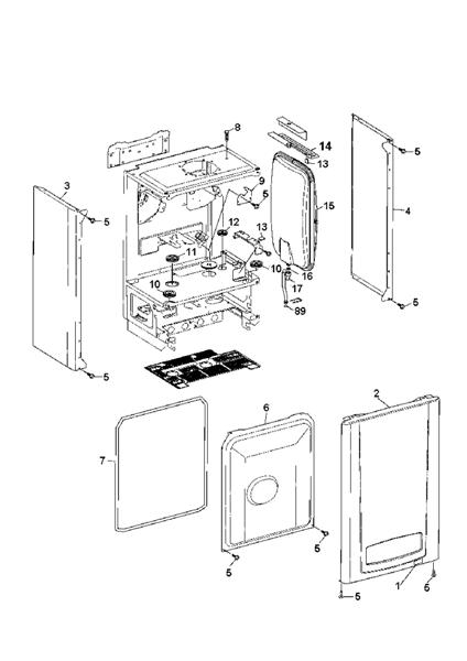 Exploded Diagram for CASING ASSY