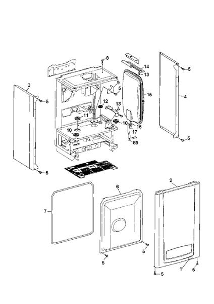 Exploded Diagram for CASING ASSY